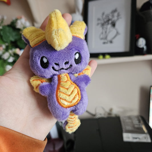 Purple Dragon Keyring