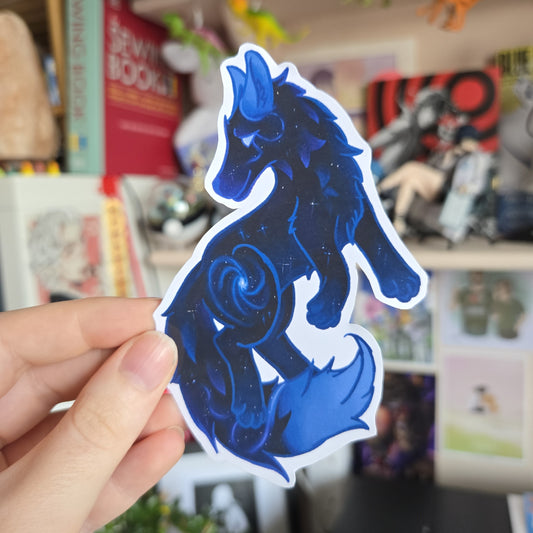 Galaxy Wolf Sticker