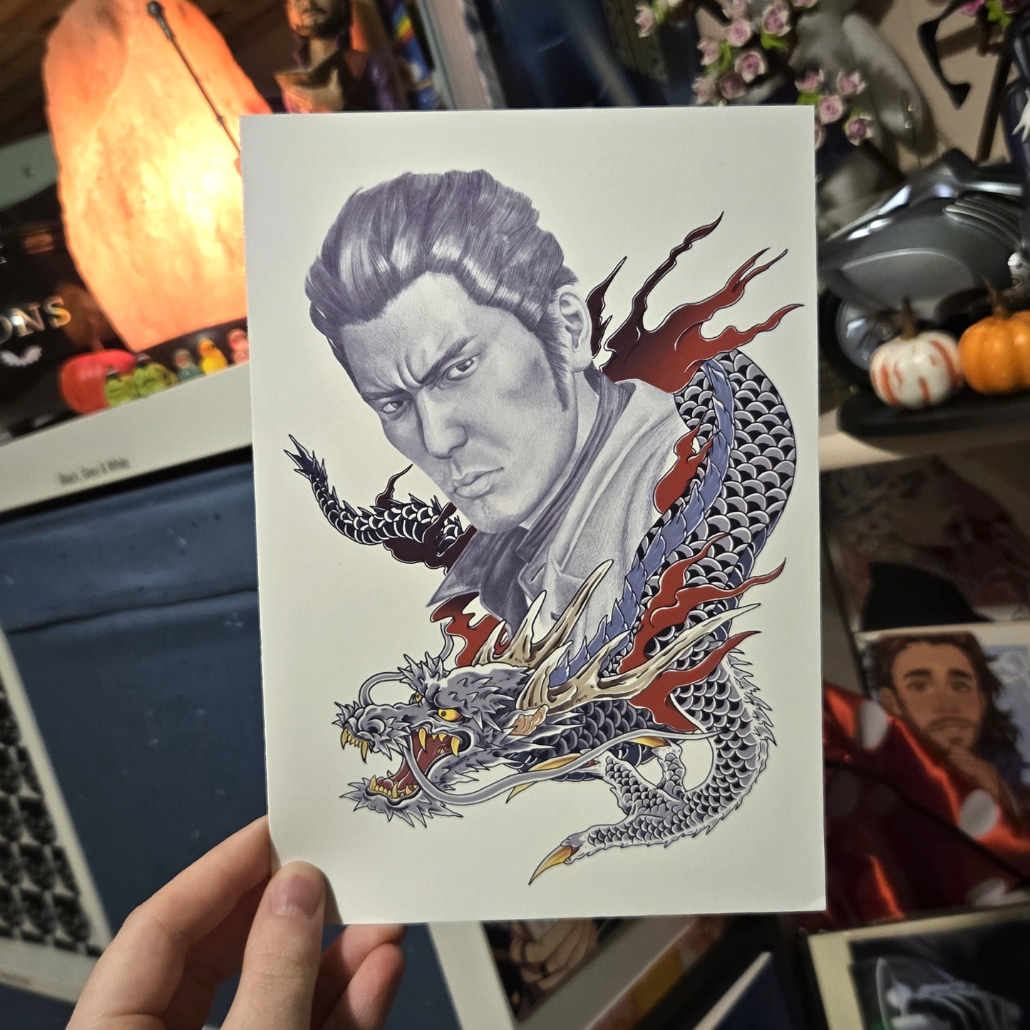 Kiryu Yakuza Portrait Art Print