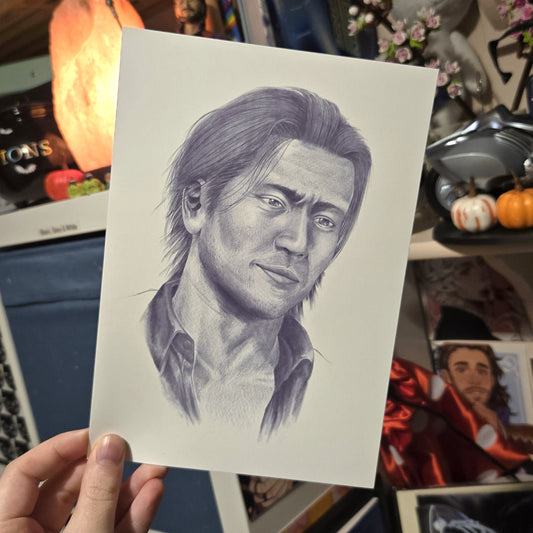 Akiyama Yakuza Portrait Art Print